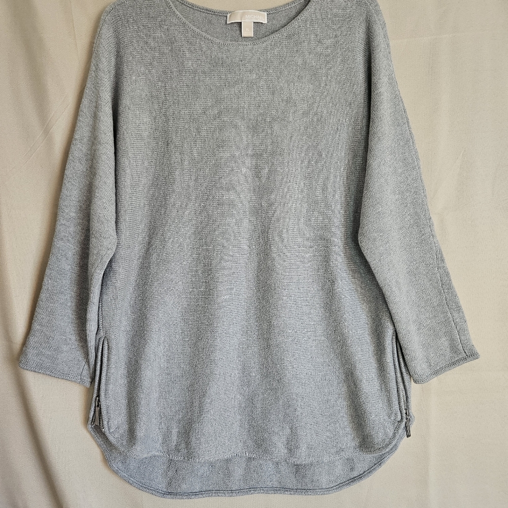 Michael Kors Light Gray Knit Sweater Size XL